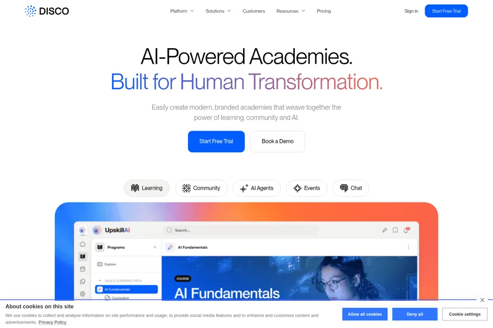Landing page preview