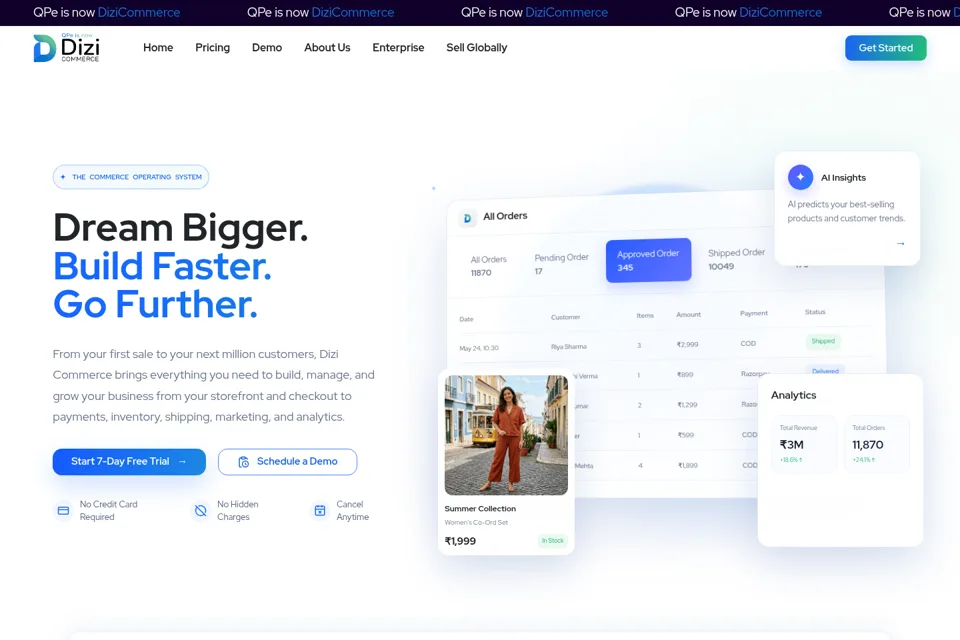 Landing page preview