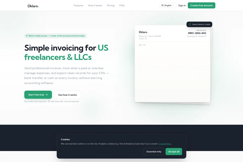 Landing page preview
