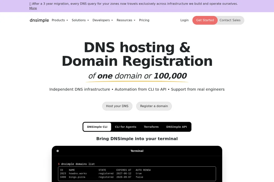 Landing page preview