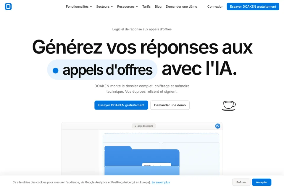 Landing page preview