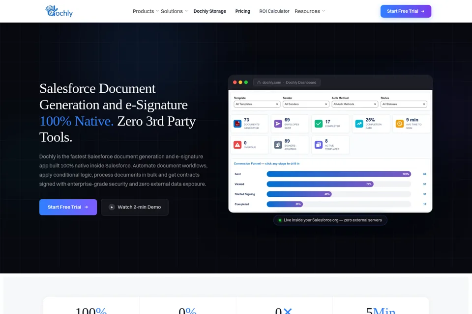 Landing page preview