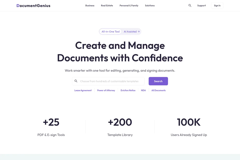 Landing page preview