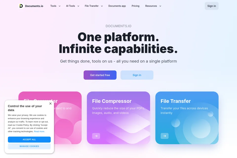 Landing page preview