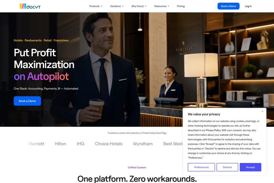 Landing page preview