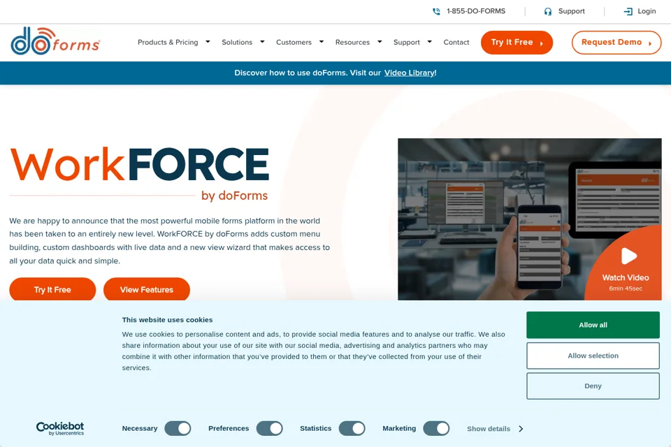 Landing page preview