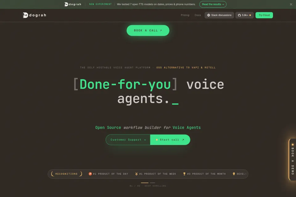 Landing page preview