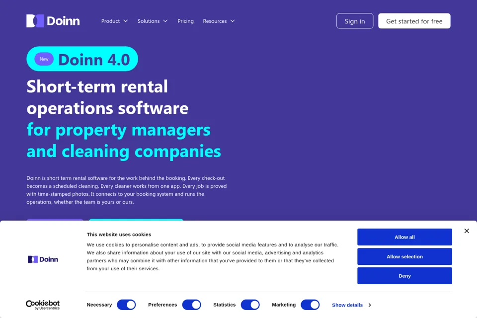 Landing page preview