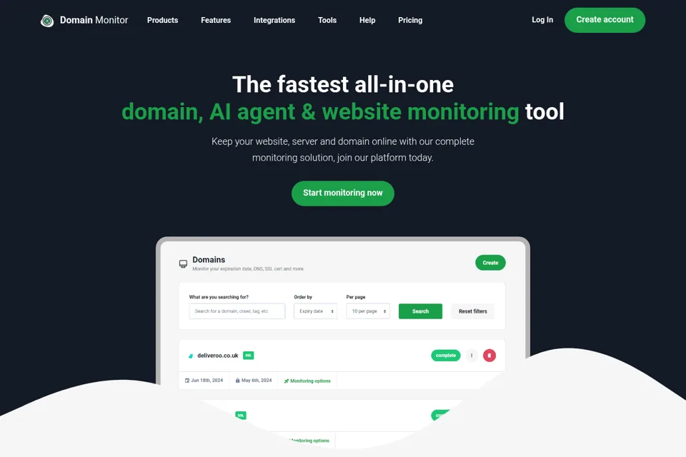 Landing page preview