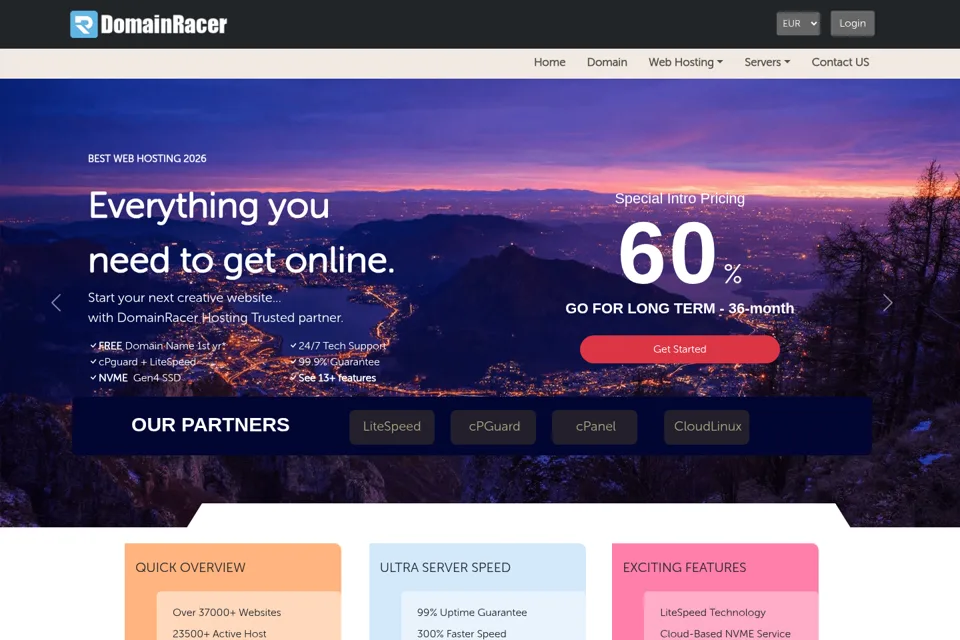 Landing page preview