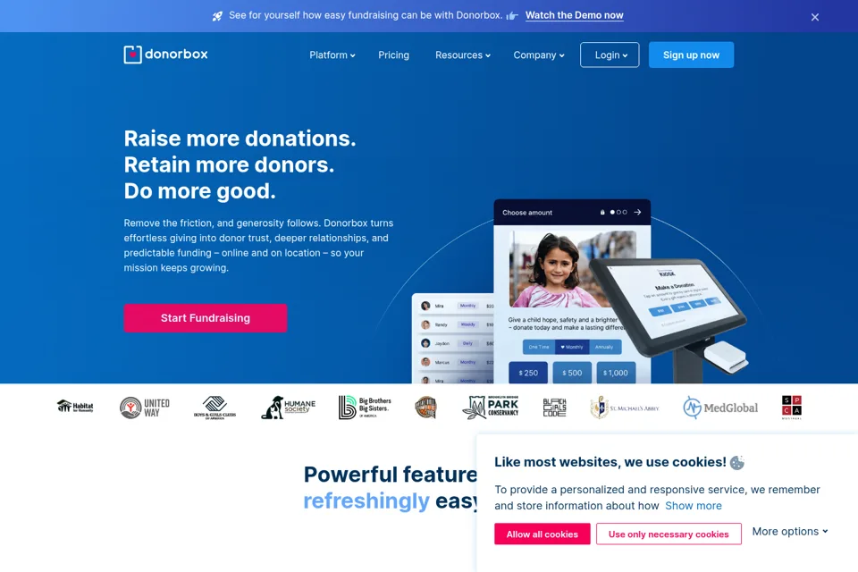 Landing page preview