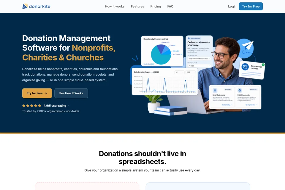 Landing page preview