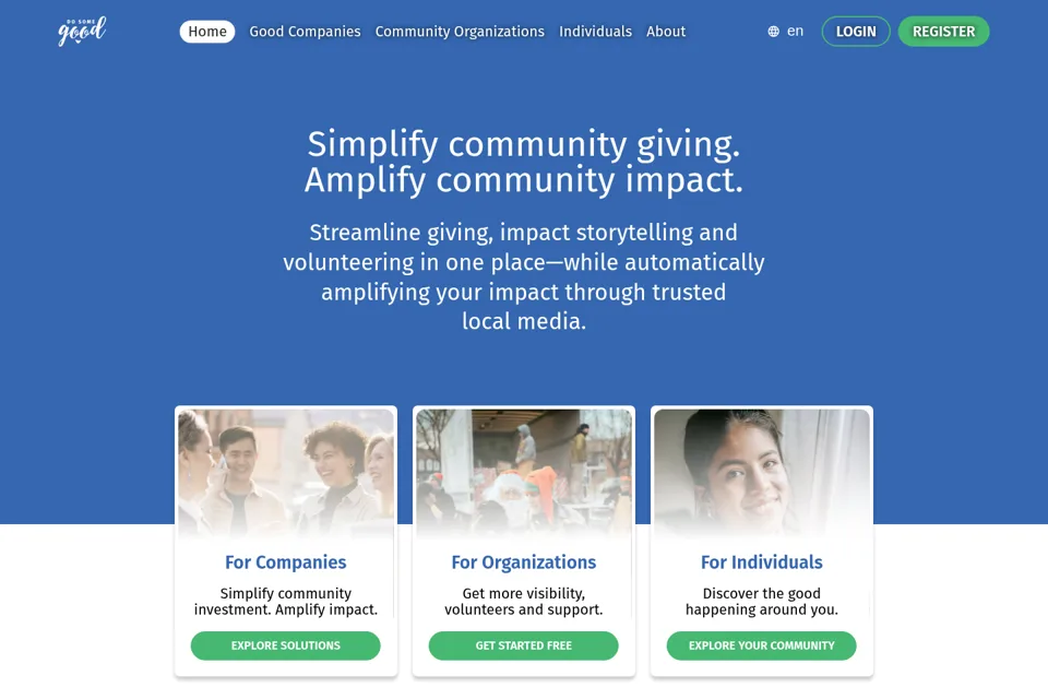 Landing page preview