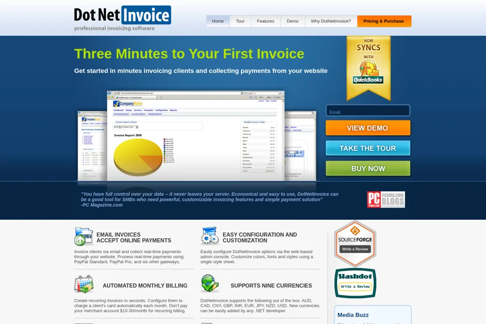 Landing page preview