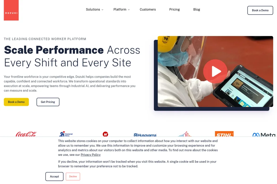 Landing page preview