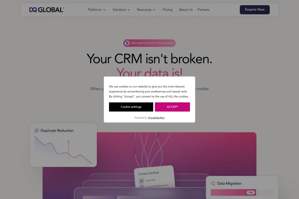 Landing page preview