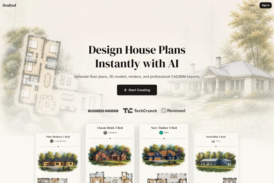 Landing page preview