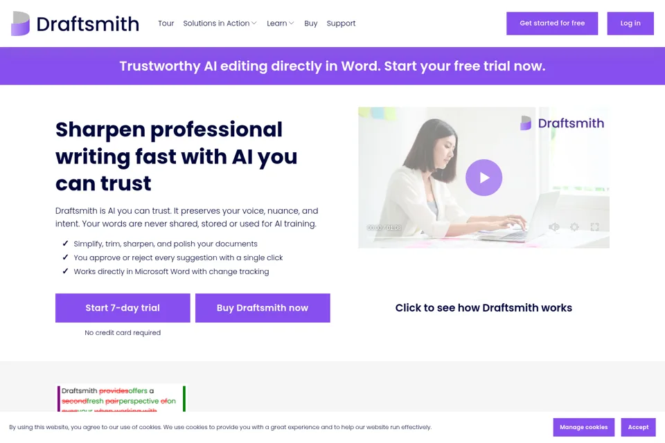 Landing page preview
