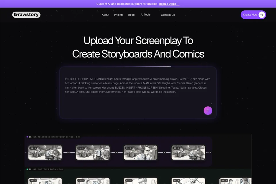 Landing page preview