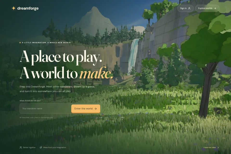 Landing page preview