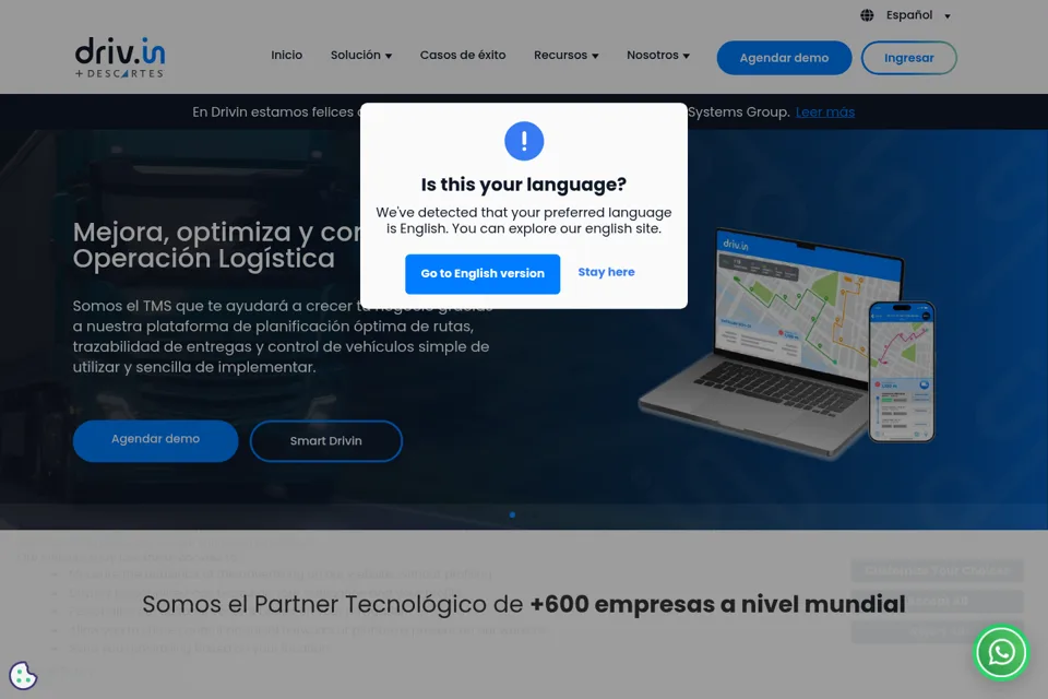 Landing page preview