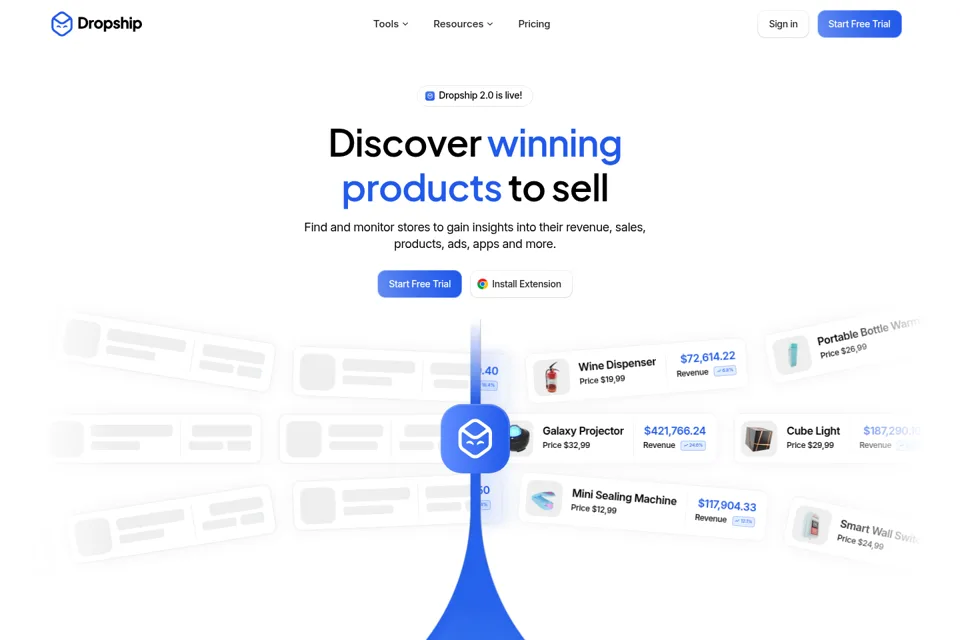 Landing page preview