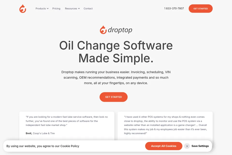 Landing page preview