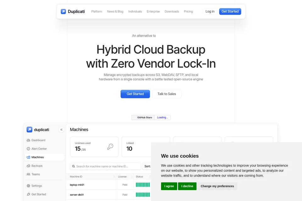 Landing page preview