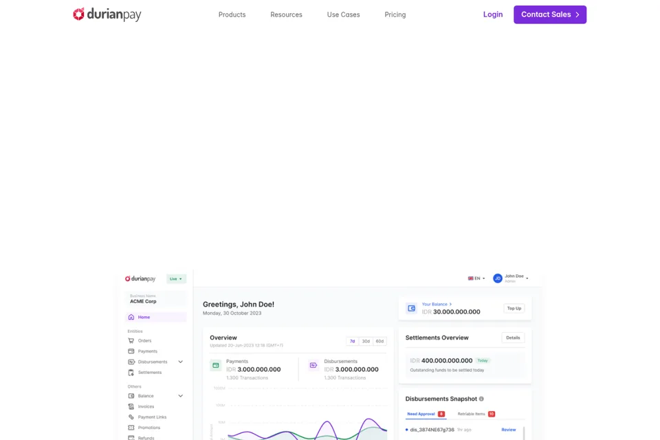 Landing page preview