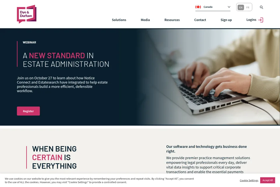 Landing page preview