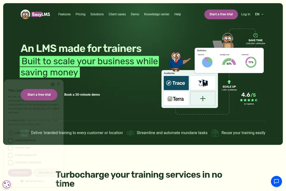Landing page preview