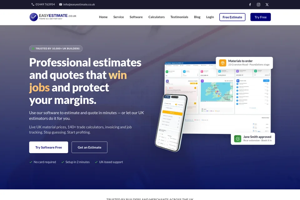 Landing page preview