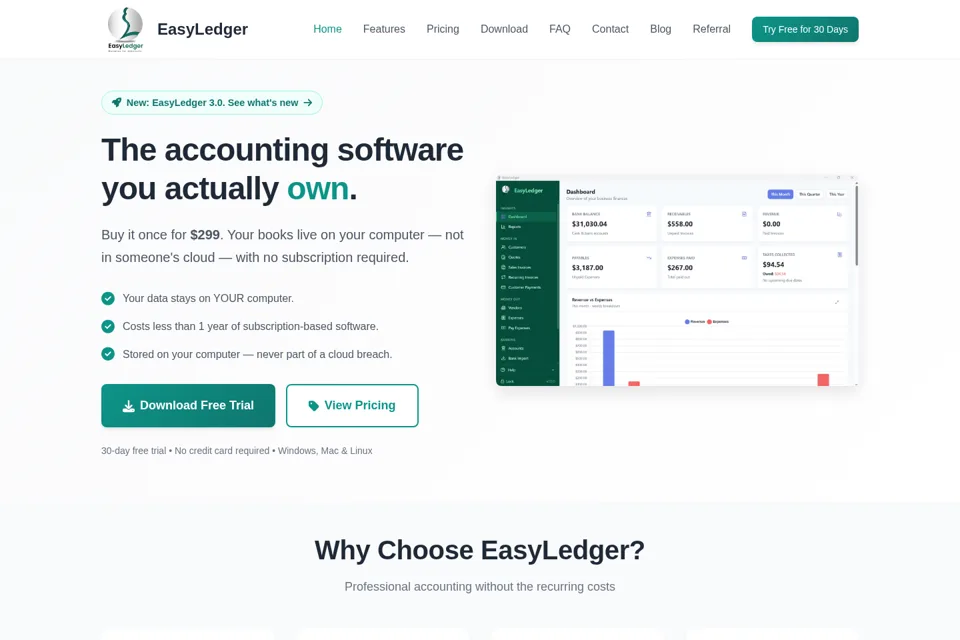Landing page preview