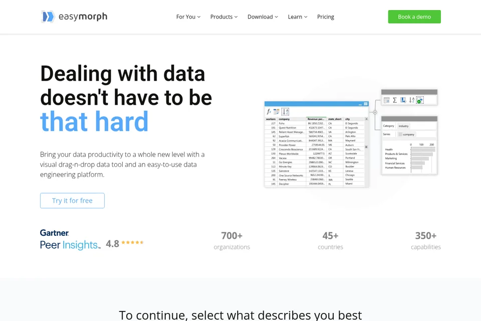 Landing page preview