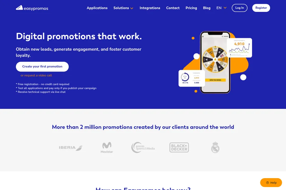 Landing page preview