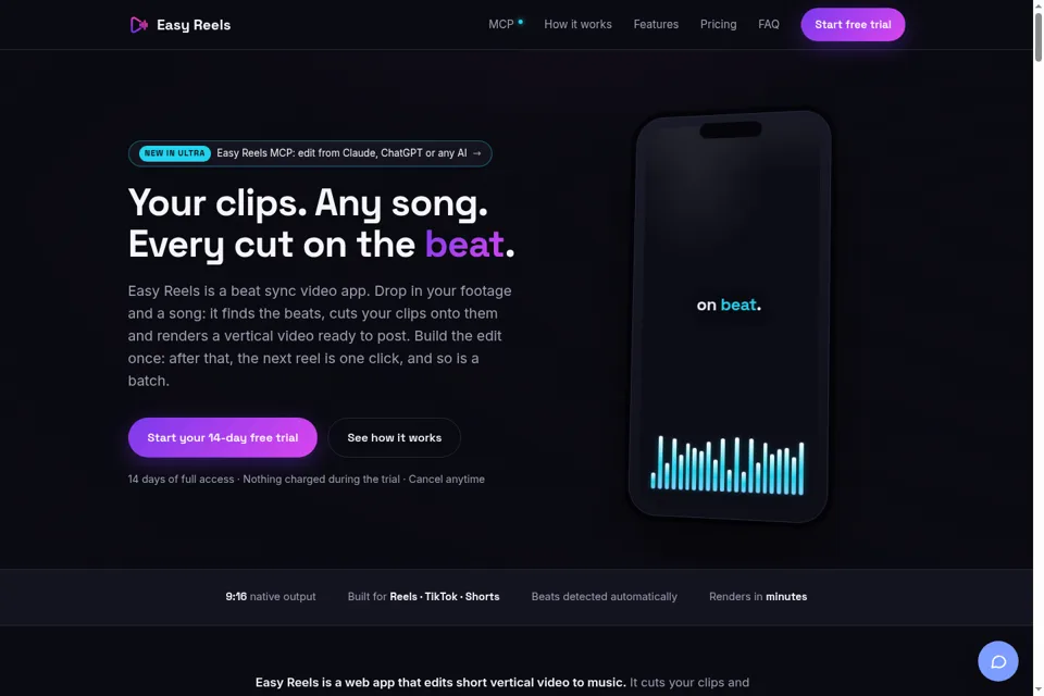 Landing page preview