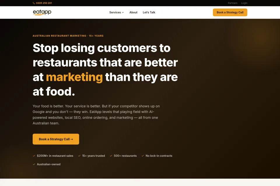 Landing page preview