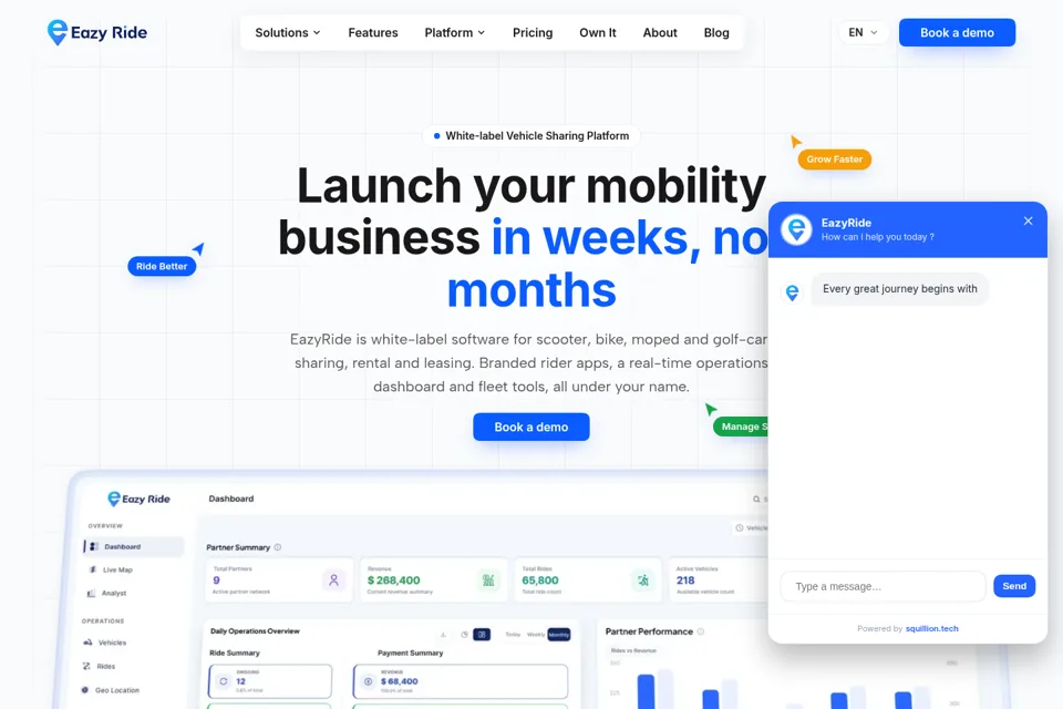 Landing page preview