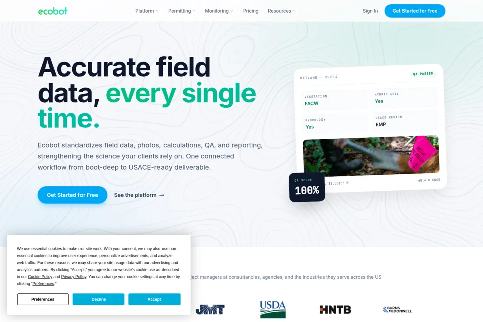 Landing page preview