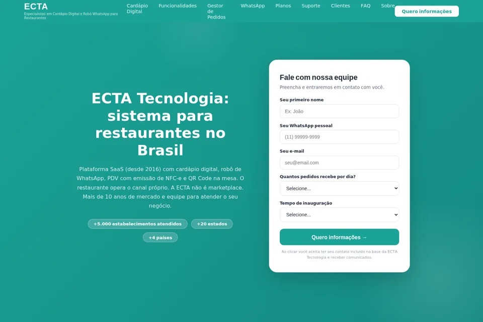 Landing page preview