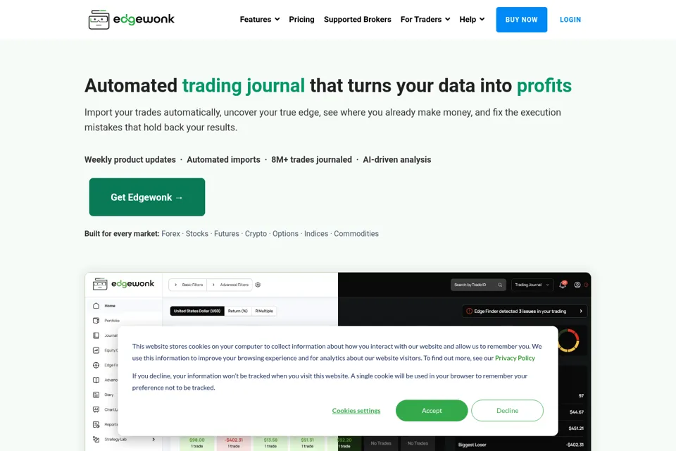 Landing page preview