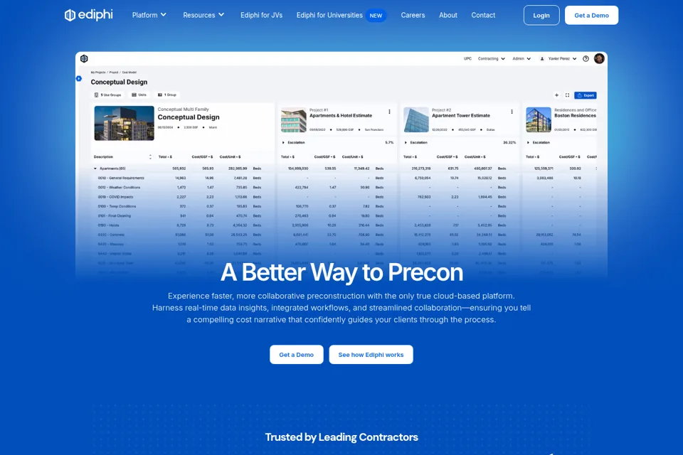Landing page preview