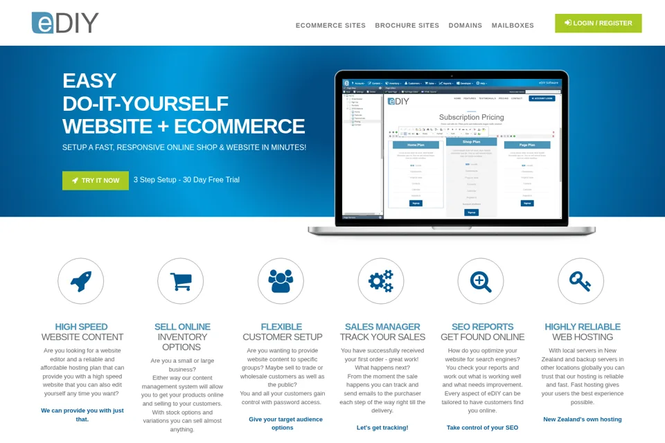 Landing page preview