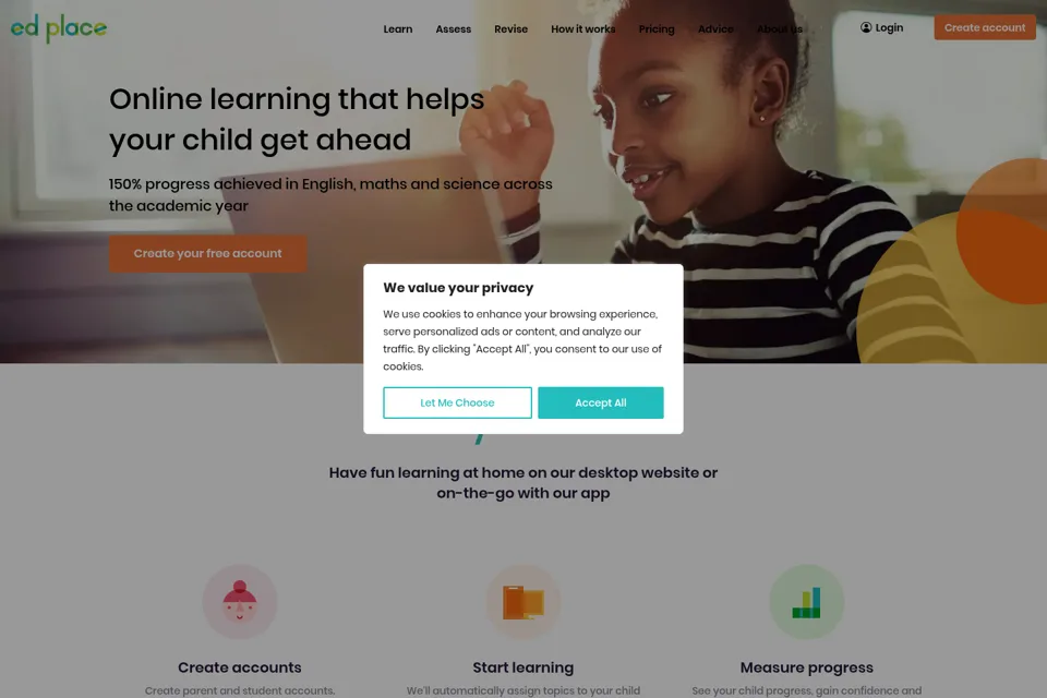 Landing page preview