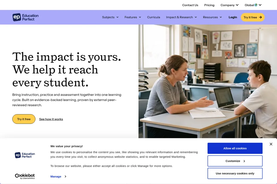 Landing page preview