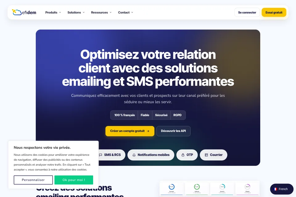 Landing page preview