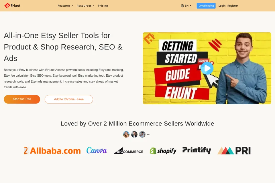 Landing page preview
