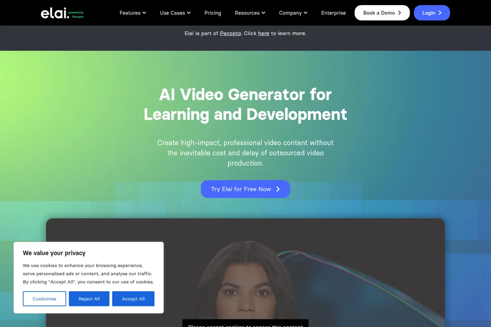 Landing page preview