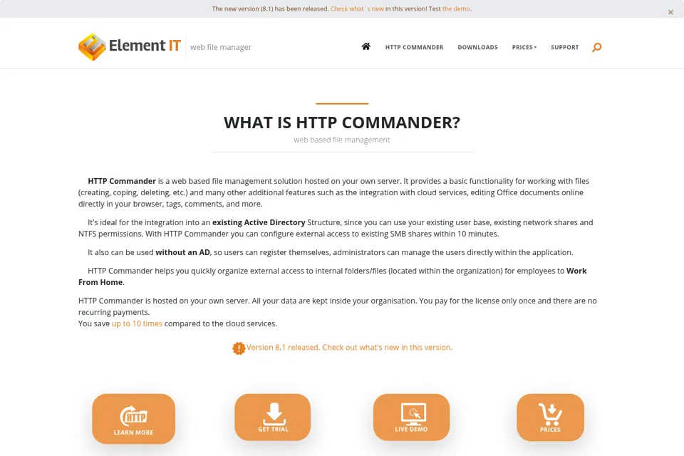 Landing page preview