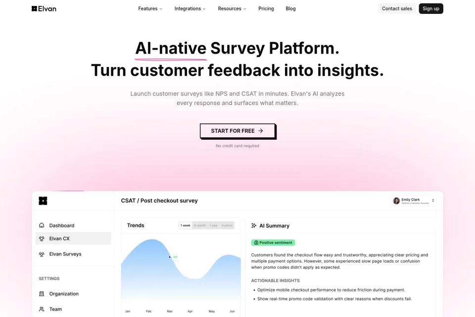 Landing page preview